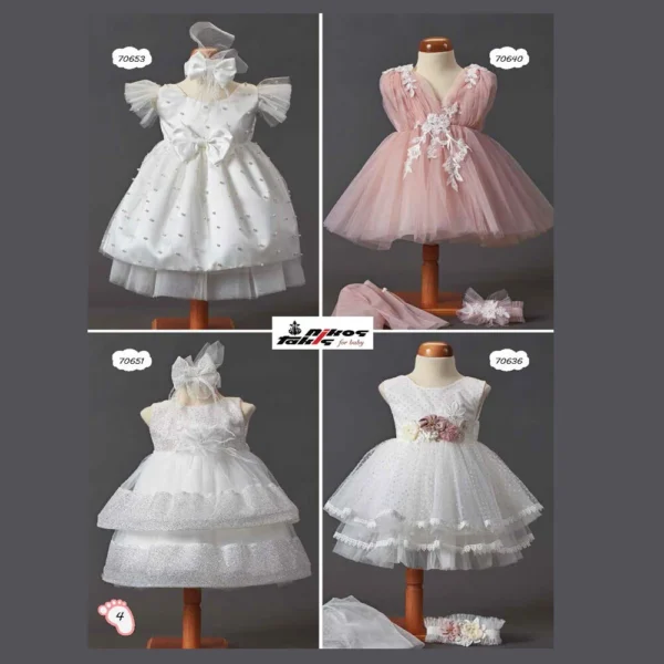 Φόρεμα Βάπτισης για κορίτσι ΖORZET NT 4