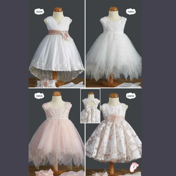 Φόρεμα Βάπτισης για κορίτσι ZORZET NT 2025 7