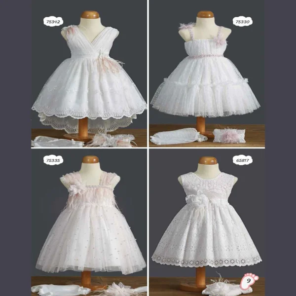 Φόρεμα Βάπτισης για κορίτσι ZORZET NT 2025 9