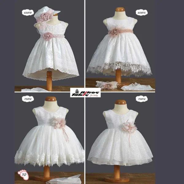 Φόρεμα Βάπτισης για κορίτσι ZORZET NT 2025  10