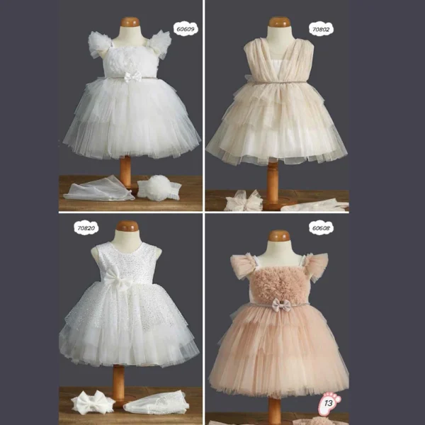 Φόρεμα Βάπτισης για κορίτσι ZORZET NT 2025 13