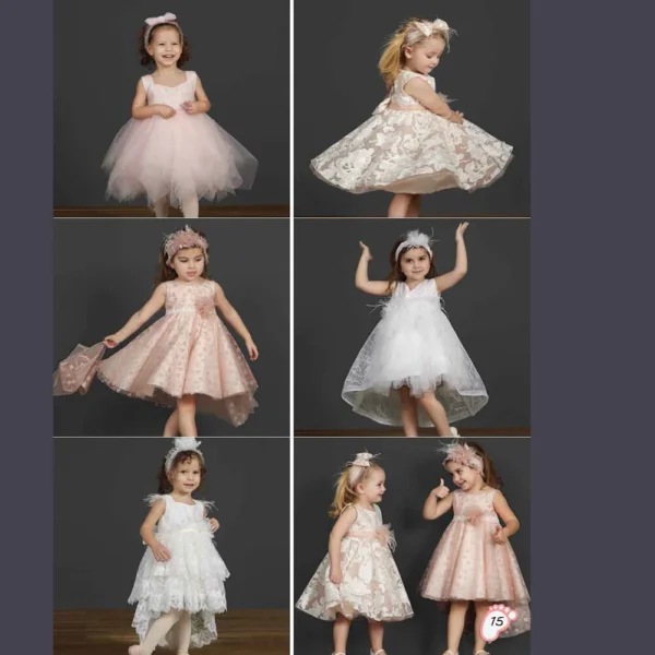 Φόρεμα Βάπτισης για κορίτσι ZORZET NT 2025 15